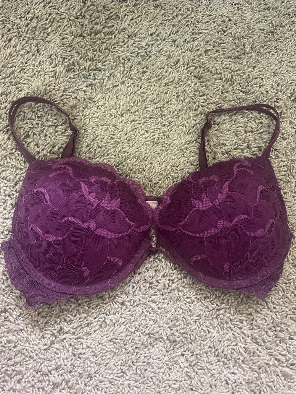 Victoria's Secret Plum Lace Push-Up Bra